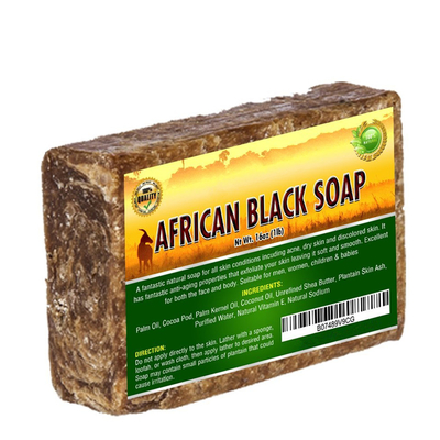 MSDS 100% naturalne masło shea Africa czarne mydło w kostce do matowej suchej skóry