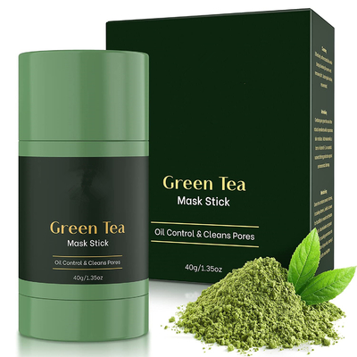 Naturalna maseczka z zielonej herbaty w sztyfcie do oczyszczania i wybielania przeciwtrądzikowego