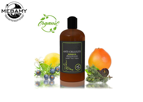 Organicznyznyzny olejek do masażu do pielęgnacji skóry 100% czystych ekstraktów roślinnych Redukuje objętość Cellulite 8oz