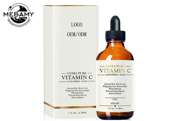 Organiczne serum do twarzy z witaminą C do zwalczania plam starczych, ciemnych kręgów, cienkich linii i zmarszczek