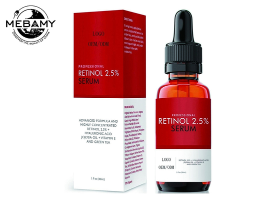 Organiczne przeciwzmarszczkowe retinol 2,5% Serum do twarzy z kwasem hialuronowym