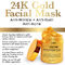 30 ml Ziołowa maska ​​do twarzy o 24-karatowym odcieniu złota oczyszcza pęknięcia i zmniejsza pory